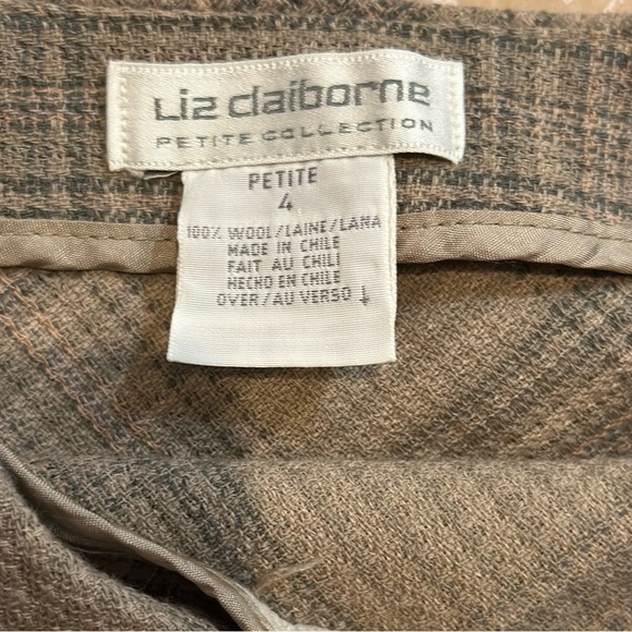 Liz Claiborne Gray Tan Mini A-Line Skirt - Picture 3 of 9